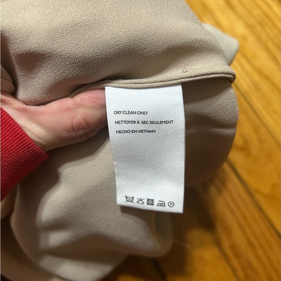 BHLDN Dylan One-Shoulder Satin Side-Slit Gown Champagne Womens Sz 8 - Picture 12 of 16